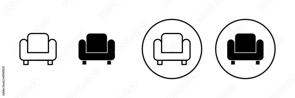 Sofa icons set. sofa sign and symbol. furniture icon Sofa icons set. sofa sign and symbol. furniture icon