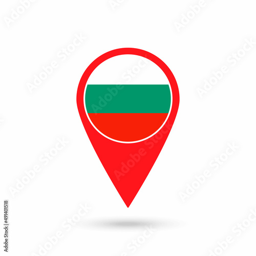 Map pointer with contry Bulgaria. Bulgaria flag. Vector illustration. Free Download Map pointer with contry Bulgaria. Bulgaria flag. Vector illustration. - GFXLoad