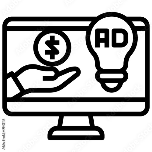 SPONSORSHIP line icon