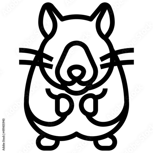 hamster outline icon