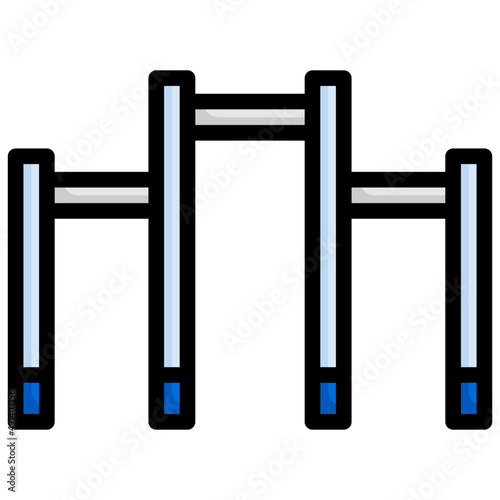 CHIN UP BAR Filled Outline