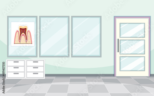 Dental clinic room interior
