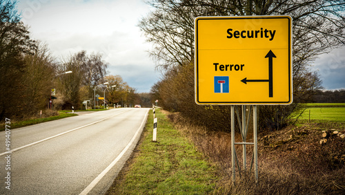 Street Sign Security versus Terror