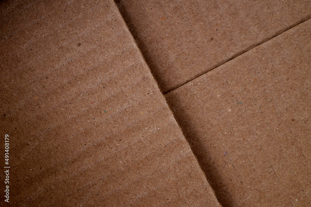 Fototapeta premium closeup brown paper box texture