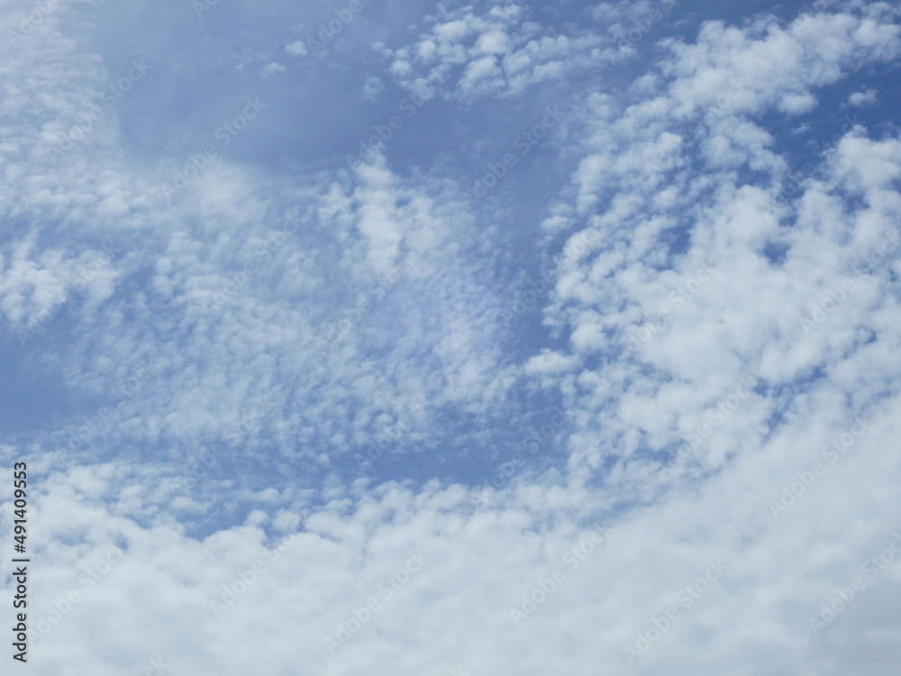 cloudy in blue sky background