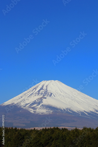 富士山と青空 静岡県御殿場からの風景 世界遺産