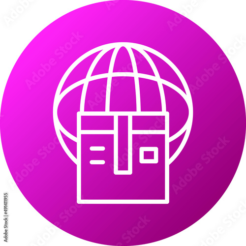 Worldwide Delivery Icon Style