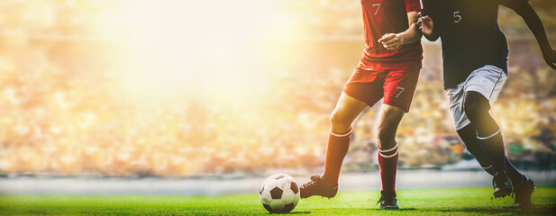 Crédence de cuisine Sport Match de football compétition intense  © pixfly