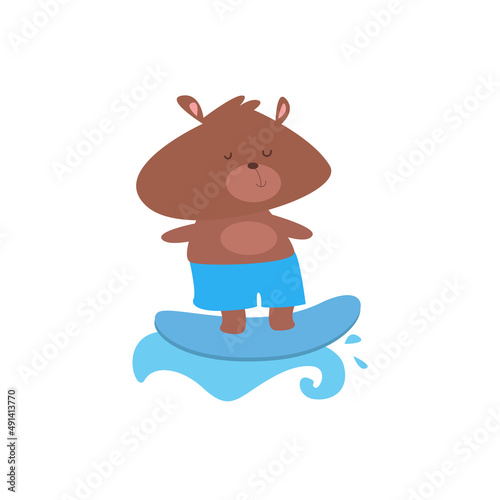 A variety of cute animals doing activities vector illustration
