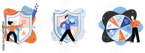 Confidence concept. Person has private conversation metaphor. Confidential communication. Trust property, reassuring partnerships, conviction. Protection of intellectual property. Confidential data