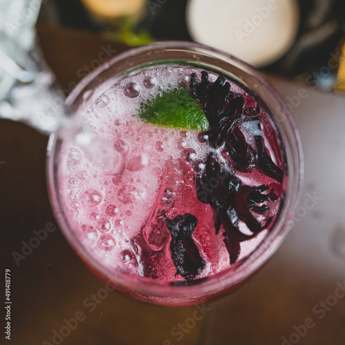 hibiscus pink drink