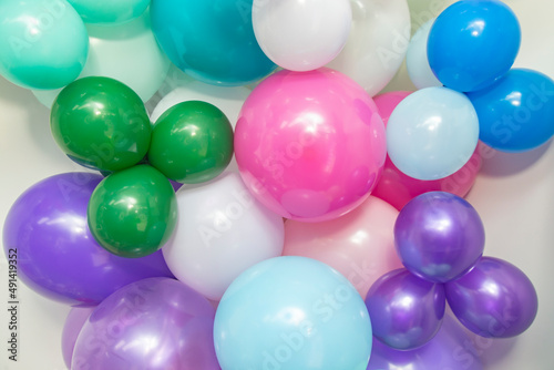 colorful balloons , different shapes balloons background