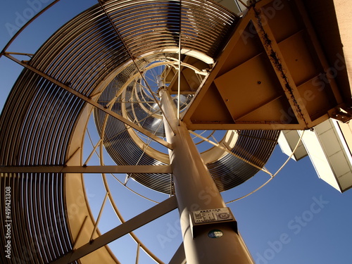 下から見上げた螺旋階段