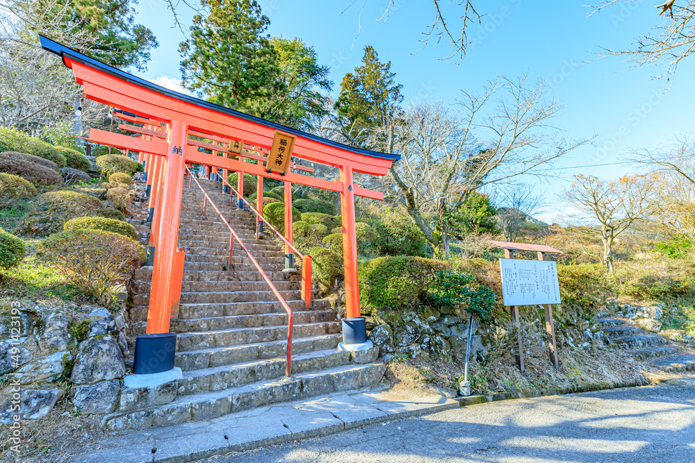 冬の浮羽稲荷神社 福岡県うきは市 Ukiha Inari Shrine in winter. Fukuoka-ken Ukiha city 冬の浮羽稲荷神社 福岡県うきは市 Ukiha Inari Shrine in winter. Fukuoka-ken Ukiha city