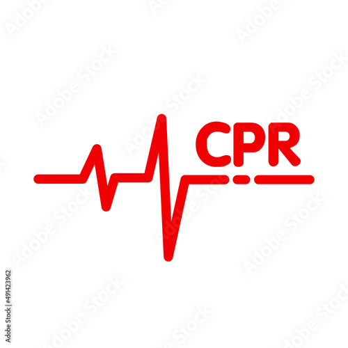 heart cpr medical icon vector design	

