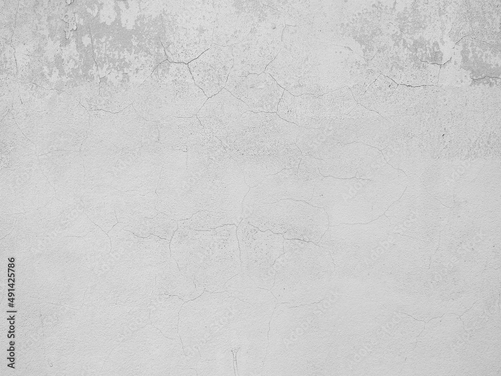 old white concrete wall with crack texture