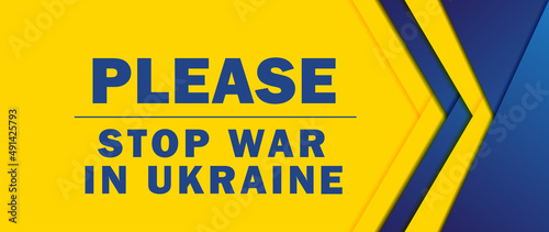 Stop war in Ukraine. No war. Save Ukraine. Vector illustration