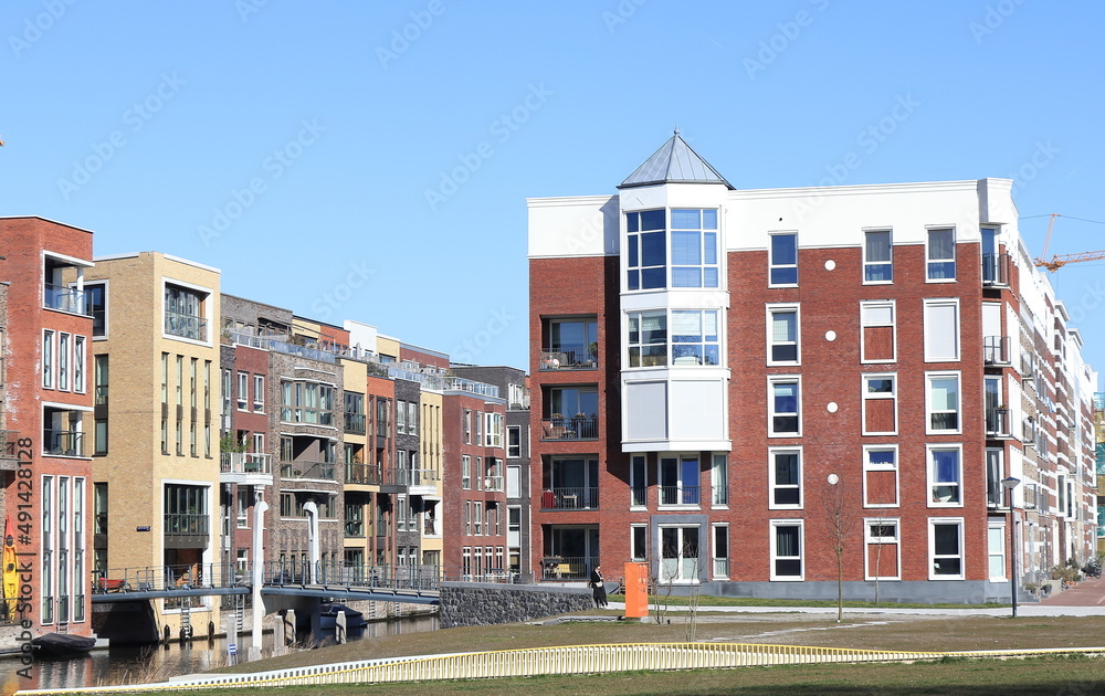 Amsterdam Houthaven District Modern Residential Buildings View, Netherlands
