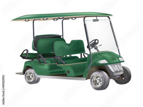 Golf cart in illustration graphic vector