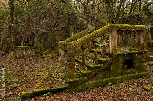 A village abandoned by people thirty years ago.