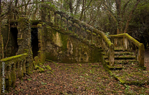 A village abandoned by people thirty years ago.