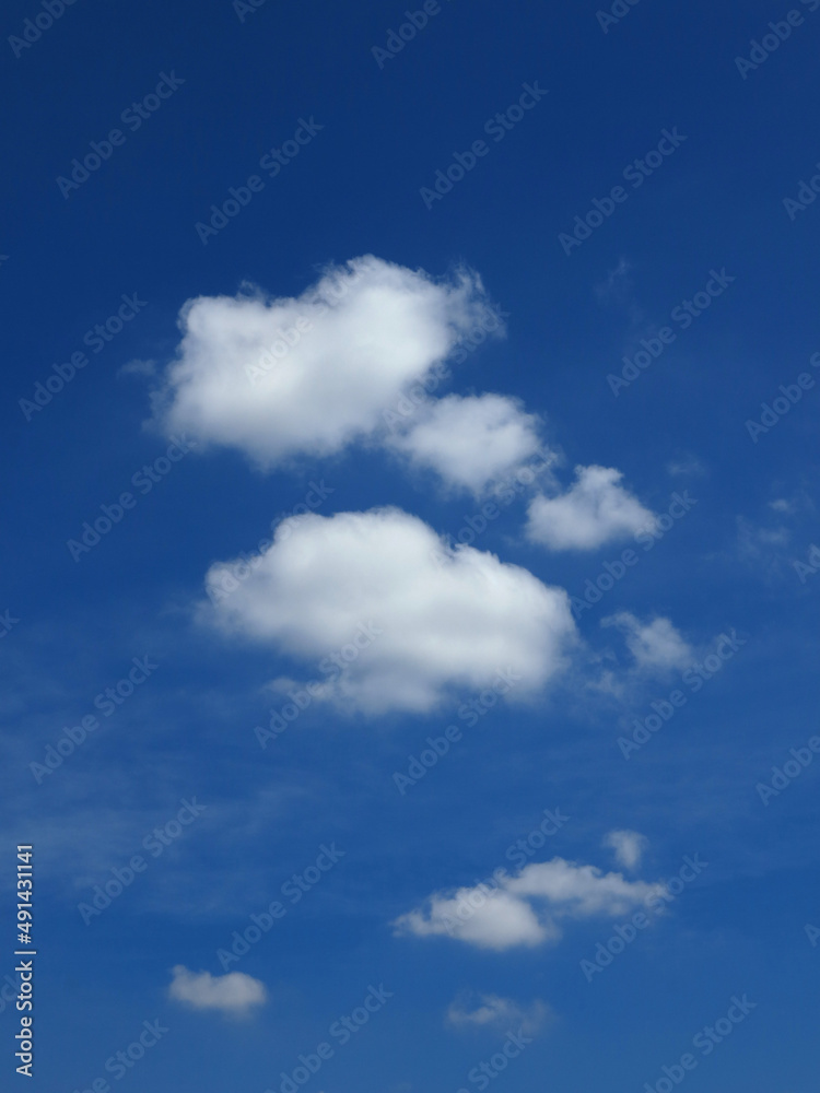 cloud on blue sky background