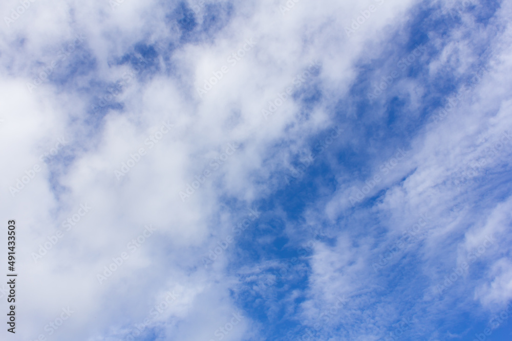 beauty cloud with blue sky background