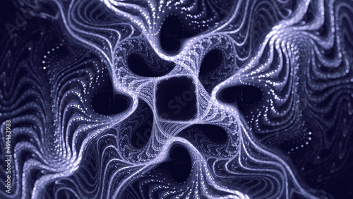 Very Peri Sparkling Gossamer Smoke Swirl Strands Abstract Fractal Gnarls Background Mysterious flowing luminous silver blue glitter bokeh texture Ethereal creative interconnectedness wallpaper