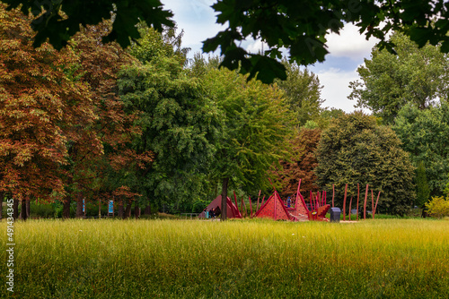 Wallpaper Mural Playground for children in Park Lotnikow Polskich, Krakow, Poland Torontodigital.ca