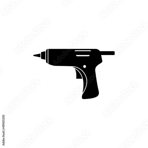 Glue gun icon design template vector isolated illustration