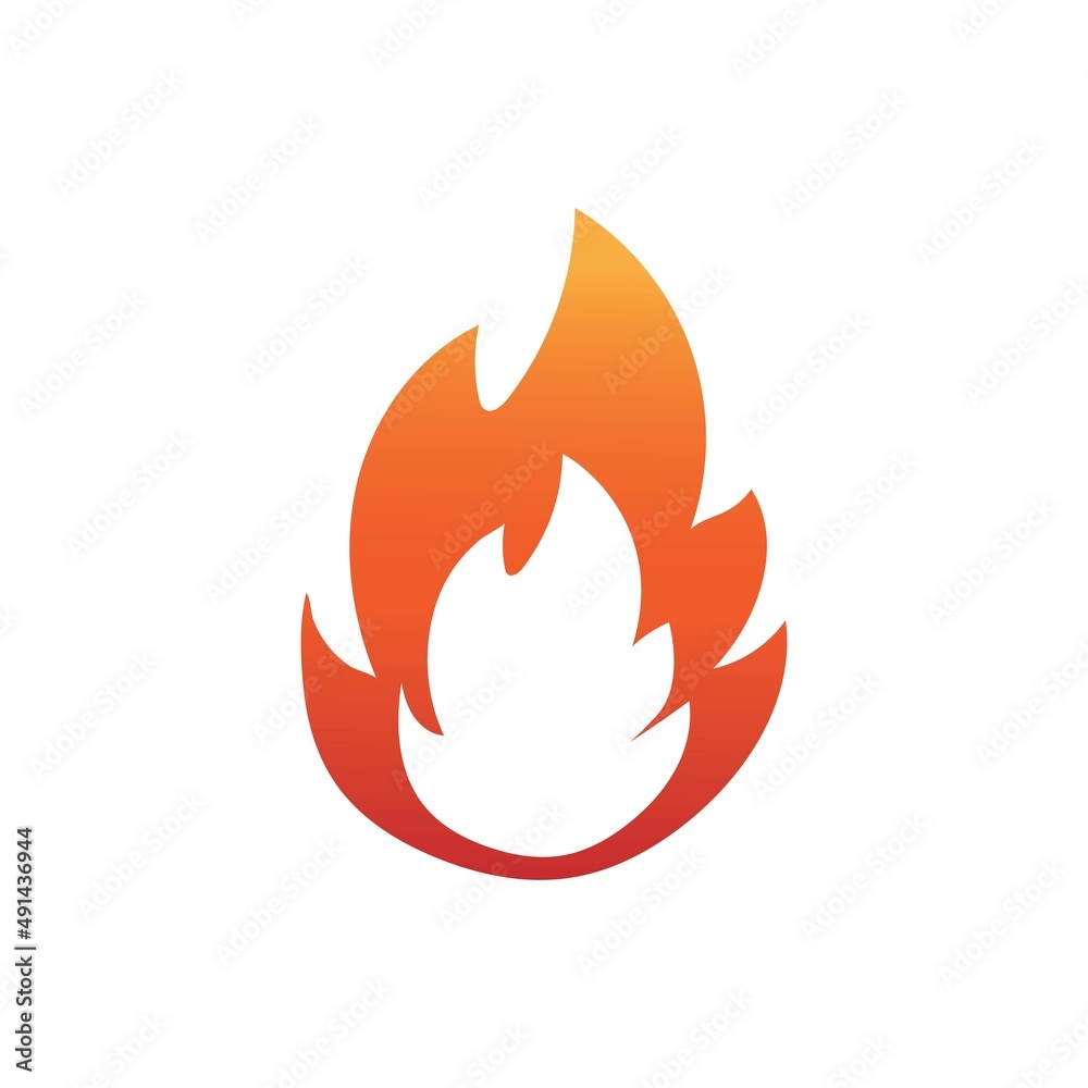 Fire flame logo vector illustration design template Fire flame logo vector illustration design template