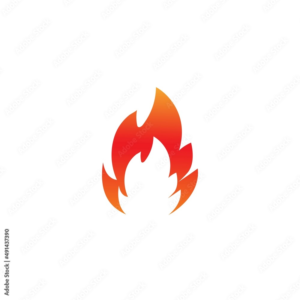 Fire flame logo vector illustration design template Fire flame logo vector illustration design template