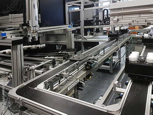 Fotografie Conveyor belt in a R&D lab