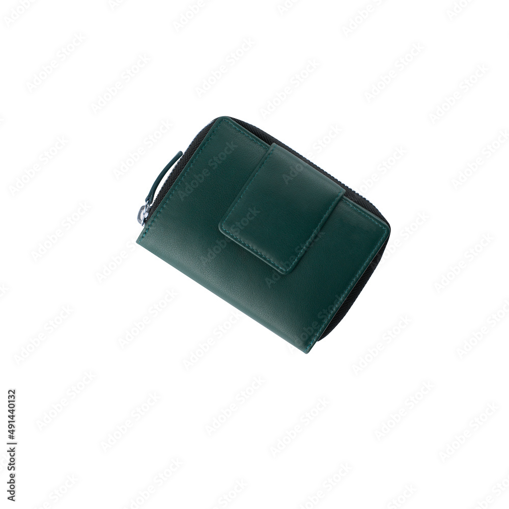 leather wallet isolated on white background with clipping path leather wallet isolated on white background with clipping path