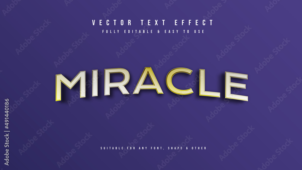 Cartoon 3D style editable vector text effect Cartoon 3D style editable vector text effect