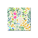 Colorful floral pattern design background vector.