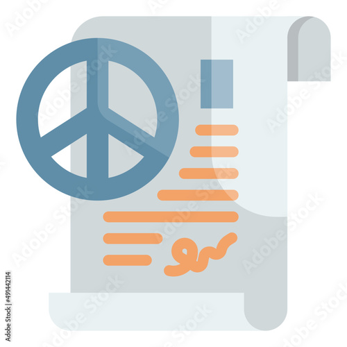 peace flat icon