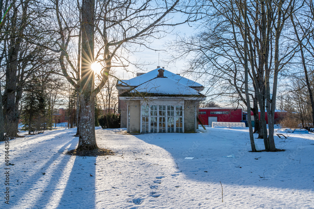 Naklejka premium old manor in estonia