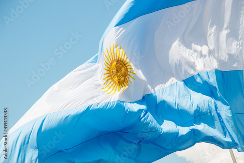 Tableau sur toile flag of argentina outdoors in Rio de Janeiro.