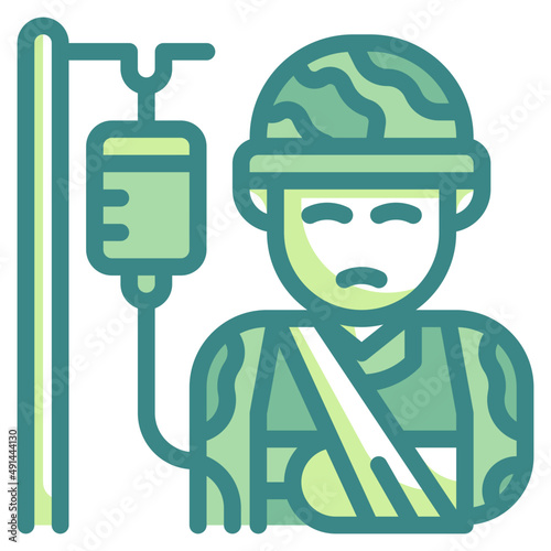 casualties blue line icon
