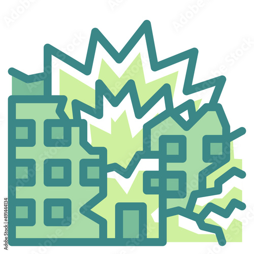 destroy blue line icon