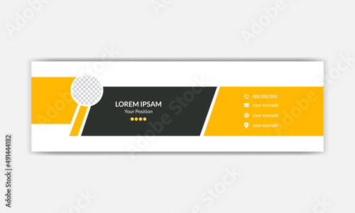 email signature template. Corporate Email Signature Design.