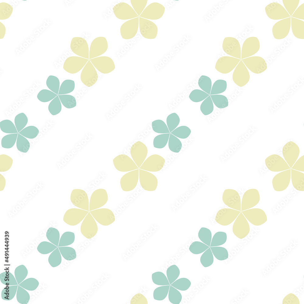 Seamless vector graphic floral pattern in gentle pastel colors. Modern design. Ideal for printing on fabrics and wallpapers. Seamless vector graphic floral pattern in gentle pastel colors. Modern design. Ideal for printing on fabrics and wallpapers.
