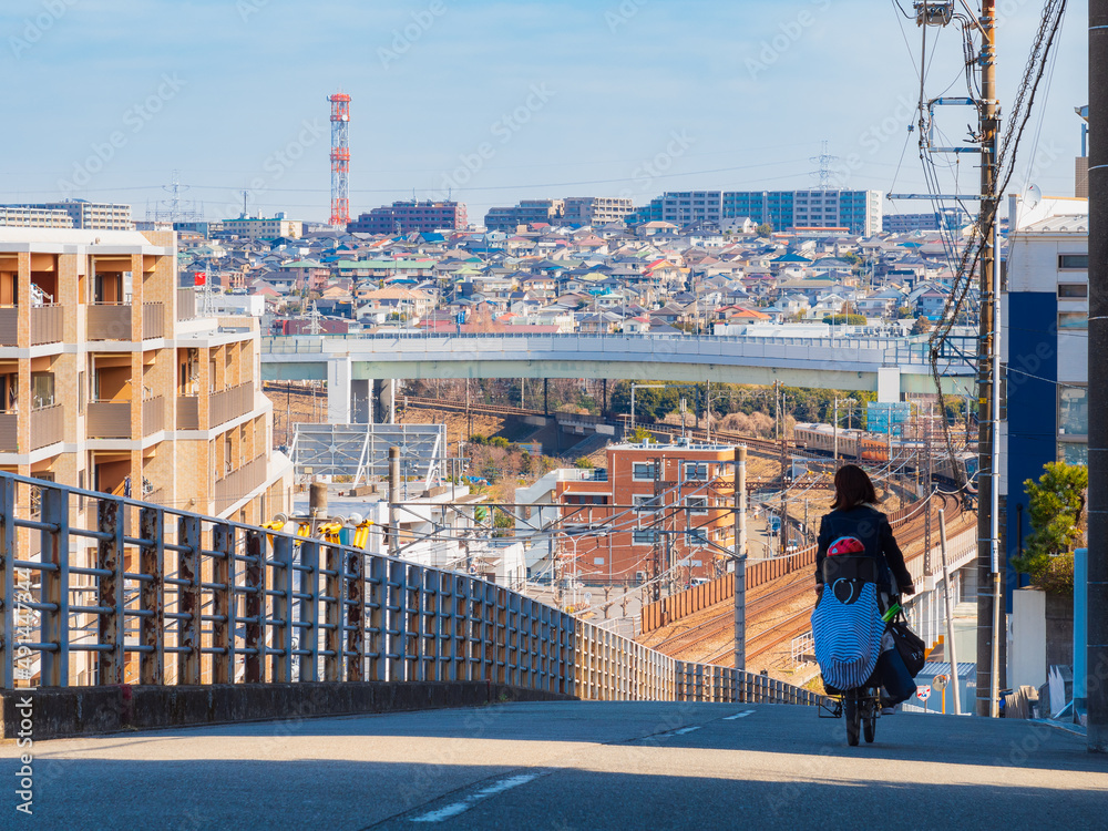 Naklejka premium 郊外の住宅地 イメージ
