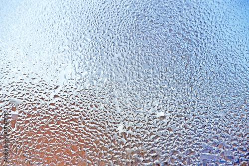 View of glass with water drops