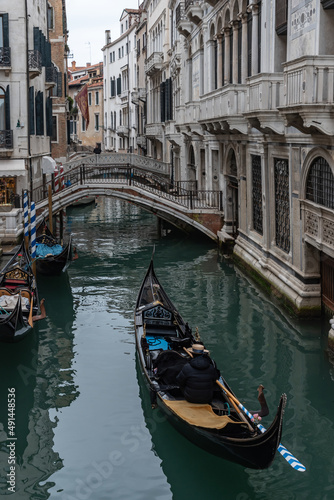 gondola in a venic canal