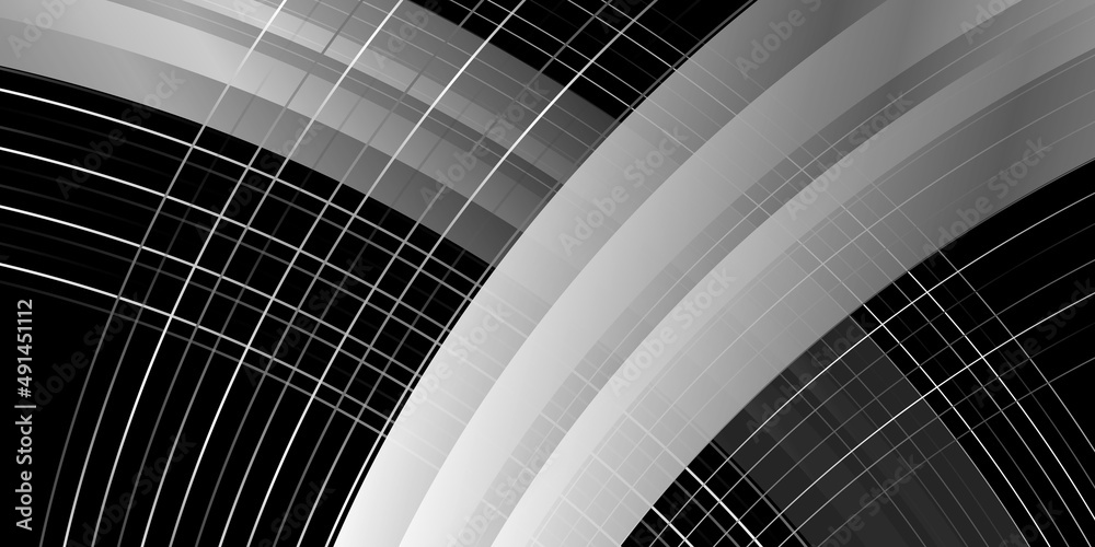 Fototapeta premium Abstract black and silver background