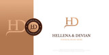 initial HD logo design vector