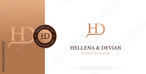 initial HD logo design vector