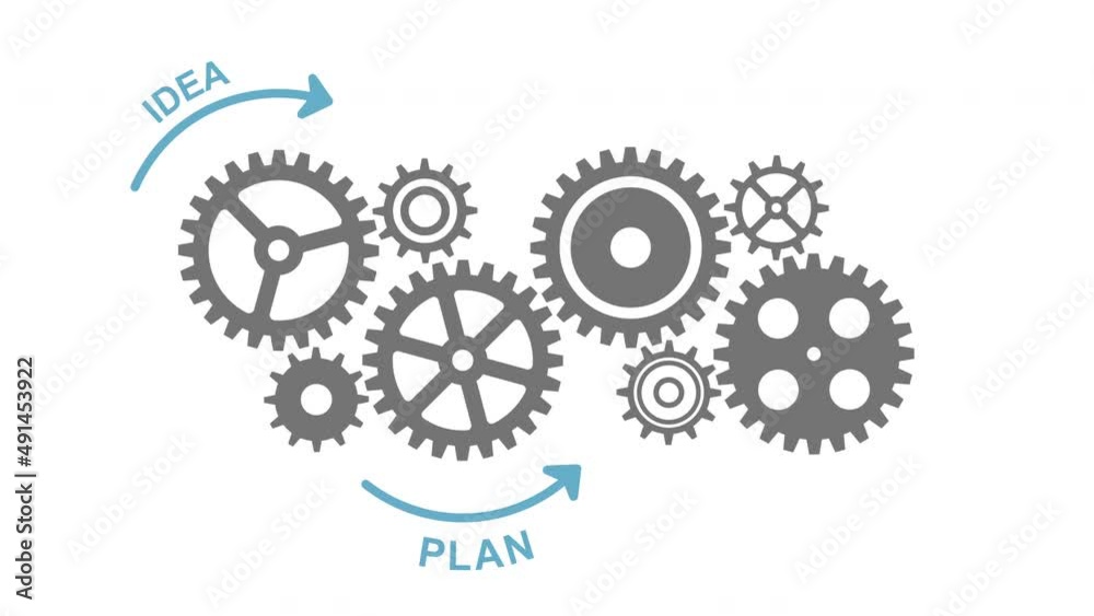 Business gears and success concept Business gears and success concept